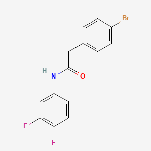 molecular formula C14H10BrF2NO B5807224 2-(4-bromophenyl)-N-(3,4-difluorophenyl)acetamide 