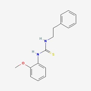 molecular formula C16H18N2OS B5807232 N-(2-methoxyphenyl)-N'-(2-phenylethyl)thiourea 