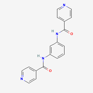 molecular formula C18H14N4O2 B5807241 N,N'-1,3-phenylenediisonicotinamide 