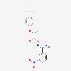 molecular formula C20H23N3O5 B5807246 N'-{[2-(4-tert-butylphenoxy)propanoyl]oxy}-3-nitrobenzenecarboximidamide 