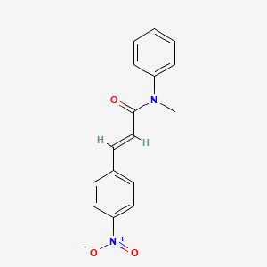 molecular formula C16H14N2O3 B5807260 N-methyl-3-(4-nitrophenyl)-N-phenylacrylamide 