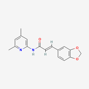 molecular formula C17H16N2O3 B5807266 3-(1,3-benzodioxol-5-yl)-N-(4,6-dimethyl-2-pyridinyl)acrylamide 