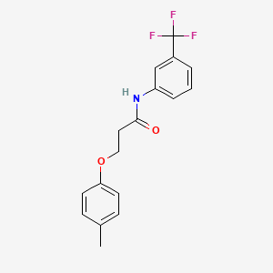 molecular formula C17H16F3NO2 B5807275 3-(4-methylphenoxy)-N-[3-(trifluoromethyl)phenyl]propanamide 