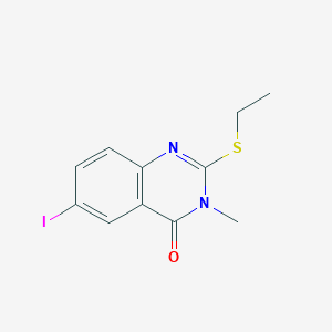 molecular formula C11H11IN2OS B5807290 2-(ethylthio)-6-iodo-3-methyl-4(3H)-quinazolinone 
