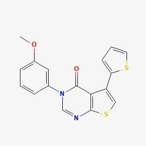 3-(3-methoxyphenyl)-5-(2-thienyl)thieno[2,3-d]pyrimidin-4(3H)-one