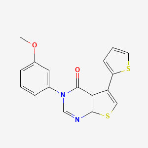 molecular formula C17H12N2O2S2 B5807295 3-(3-methoxyphenyl)-5-(2-thienyl)thieno[2,3-d]pyrimidin-4(3H)-one 