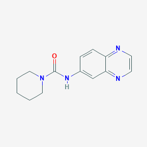 molecular formula C14H16N4O B5807300 N-6-quinoxalinyl-1-piperidinecarboxamide 