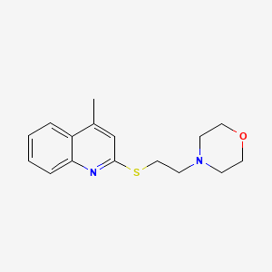 molecular formula C16H20N2OS B5807312 4-methyl-2-{[2-(4-morpholinyl)ethyl]thio}quinoline 