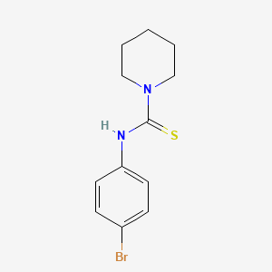 molecular formula C12H15BrN2S B5807334 N-(4-bromophenyl)-1-piperidinecarbothioamide 