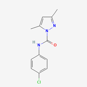 molecular formula C12H12ClN3O B5807383 N-(4-chlorophenyl)-3,5-dimethyl-1H-pyrazole-1-carboxamide CAS No. 70584-44-0