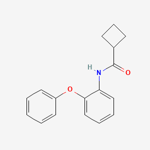 molecular formula C17H17NO2 B5807401 N-(2-phenoxyphenyl)cyclobutanecarboxamide 