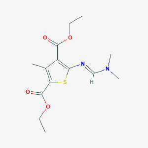 diethyl 5-{[(dimethylamino)methylene]amino}-3-methyl-2,4-thiophenedicarboxylate