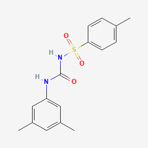 molecular formula C16H18N2O3S B5807452 N-{[(3,5-dimethylphenyl)amino]carbonyl}-4-methylbenzenesulfonamide 