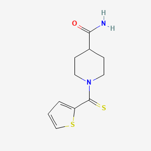 molecular formula C11H14N2OS2 B5807503 1-(2-thienylcarbonothioyl)-4-piperidinecarboxamide 