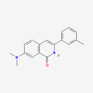 molecular formula C18H18N2O B580752 7-(dimethylamino)-3-m-tolylisoquinolin-1(2H)-one CAS No. 1248621-37-5