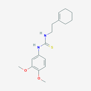 molecular formula C17H24N2O2S B5807545 N-[2-(1-cyclohexen-1-yl)ethyl]-N'-(3,4-dimethoxyphenyl)thiourea 
