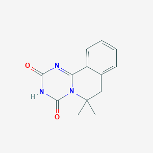 molecular formula C13H13N3O2 B5807551 6,6-dimethyl-6,7-dihydro-2H-[1,3,5]triazino[2,1-a]isoquinoline-2,4(3H)-dione 