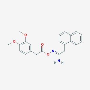 N'-{[(3,4-dimethoxyphenyl)acetyl]oxy}-2-(1-naphthyl)ethanimidamide