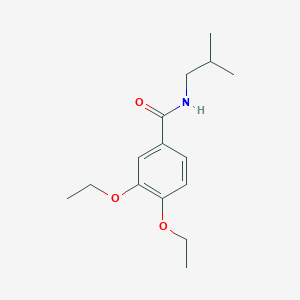 molecular formula C15H23NO3 B5807581 3,4-diethoxy-N-isobutylbenzamide 