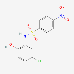 molecular formula C12H9ClN2O5S B5807585 N-(5-chloro-2-hydroxyphenyl)-4-nitrobenzenesulfonamide 