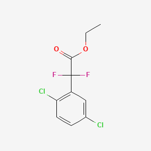 molecular formula C10H8Cl2F2O2 B580759 2-(2,5-二氯苯基)-2,2-二氟乙酸乙酯 CAS No. 1215206-21-5