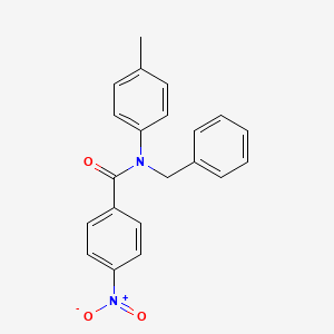 molecular formula C21H18N2O3 B5807613 N-benzyl-N-(4-methylphenyl)-4-nitrobenzamide CAS No. 66565-56-8