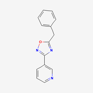 3-(5-benzyl-1,2,4-oxadiazol-3-yl)pyridine