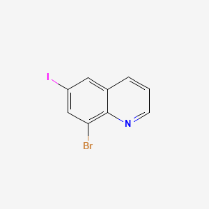 molecular formula C9H5BrIN B580762 8-溴-6-碘喹啉 CAS No. 1245563-17-0