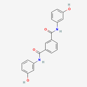 molecular formula C20H16N2O4 B5807622 N,N'-bis(3-hydroxyphenyl)isophthalamide 