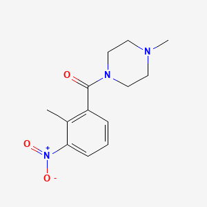 molecular formula C13H17N3O3 B5807637 1-methyl-4-(2-methyl-3-nitrobenzoyl)piperazine 