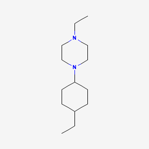 molecular formula C14H28N2 B5807648 1-ethyl-4-(4-ethylcyclohexyl)piperazine 