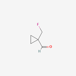 molecular formula C5H7FO B580767 1-(氟甲基)环丙烷-1-甲醛 CAS No. 1268519-96-5