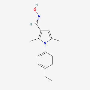 molecular formula C15H18N2O B5807690 1-(4-ethylphenyl)-2,5-dimethyl-1H-pyrrole-3-carbaldehyde oxime 