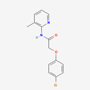 molecular formula C14H13BrN2O2 B5807707 2-(4-bromophenoxy)-N-(3-methyl-2-pyridinyl)acetamide 