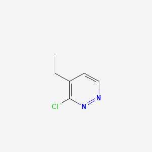 molecular formula C6H7ClN2 B580774 3-氯-4-乙基吡啶嗪 CAS No. 1292369-86-8