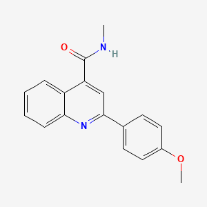 molecular formula C18H16N2O2 B5807819 2-(4-methoxyphenyl)-N-methyl-4-quinolinecarboxamide 