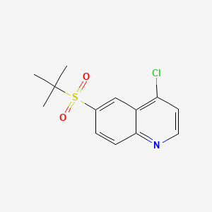 molecular formula C13H14ClNO2S B580783 6-(Tert-butylsulfonyl)-4-chloroquinoline CAS No. 1346549-11-8