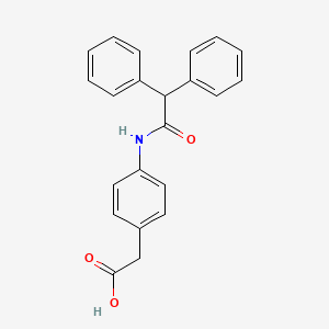 molecular formula C22H19NO3 B5807831 {4-[(diphenylacetyl)amino]phenyl}acetic acid 