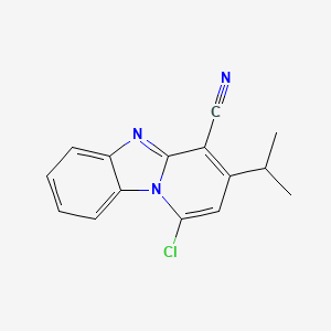 molecular formula C15H12ClN3 B5807837 1-chloro-3-isopropylpyrido[1,2-a]benzimidazole-4-carbonitrile 