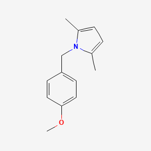 molecular formula C14H17NO B5807838 1-(4-甲氧基苄基)-2,5-二甲基-1H-吡咯 