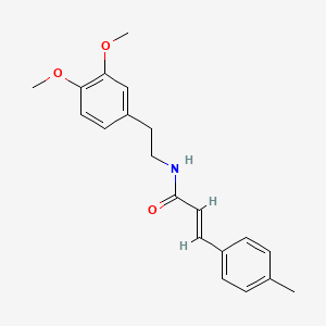 molecular formula C20H23NO3 B5807878 N-[2-(3,4-dimethoxyphenyl)ethyl]-3-(4-methylphenyl)acrylamide 