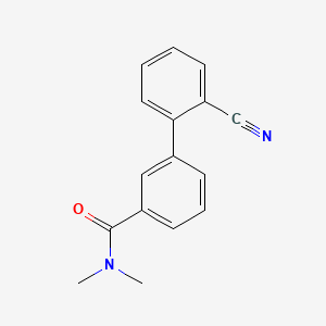 molecular formula C16H14N2O B580788 3-(2-Cyanophenyl)-N,N-dimethylbenzamide CAS No. 1365271-34-6