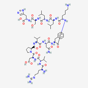 molecular formula C65H105N19O17 B580789 Pepcan-12 CAS No. 1193362-76-3
