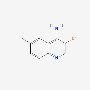 molecular formula C10H9BrN2 B580791 3-Bromo-6-methylquinolin-4-amine CAS No. 1210374-90-5