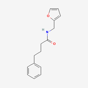 molecular formula C15H17NO2 B5807912 N-(2-furylmethyl)-4-phenylbutanamide 