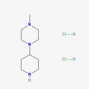 molecular formula C10H23Cl2N3 B580792 1-Methyl-4-(4-piperidyl)piperazine Dihydrochloride CAS No. 1219979-73-3