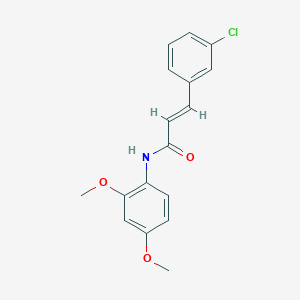 3-(3-chlorophenyl)-N-(2,4-dimethoxyphenyl)acrylamide