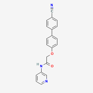 molecular formula C20H15N3O2 B5807956 2-[(4'-cyano-4-biphenylyl)oxy]-N-3-pyridinylacetamide 