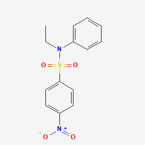 molecular formula C14H14N2O4S B5807960 N-ethyl-4-nitro-N-phenylbenzenesulfonamide 