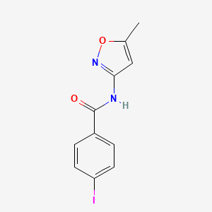 molecular formula C11H9IN2O2 B5807989 4-iodo-N-(5-methyl-3-isoxazolyl)benzamide 